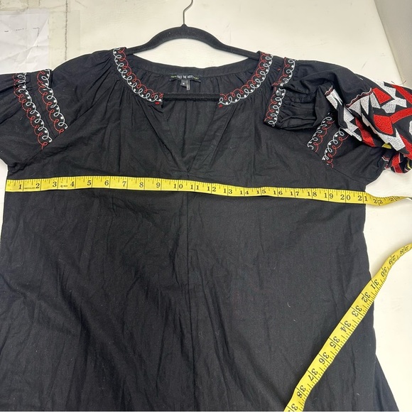 Free the Roses Black and Red Embellished A-line Dress size M - Picture 4 of 10